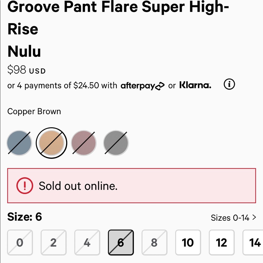 RARE—NWT Lululemon Groove Pant Flare HighRise Sz 4 - Picture 2 of 10